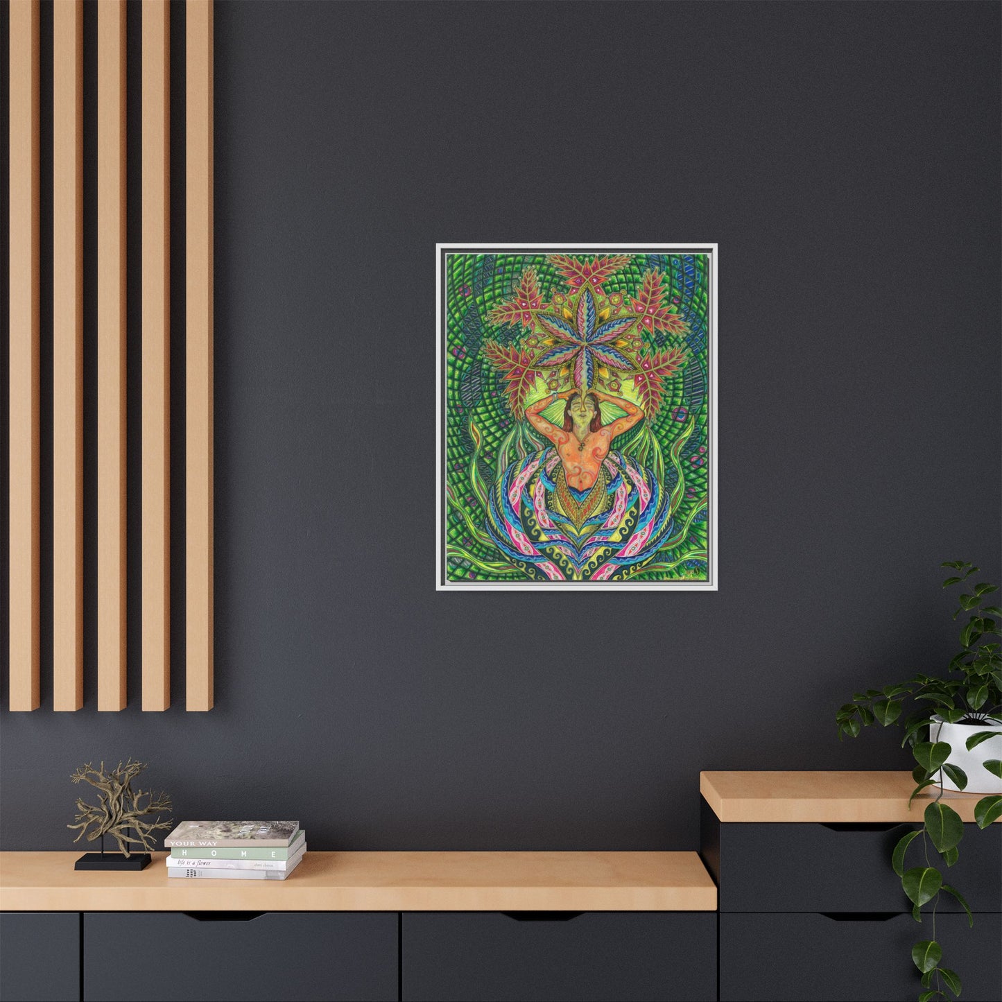 Freeflow of Information- Framed Canvas