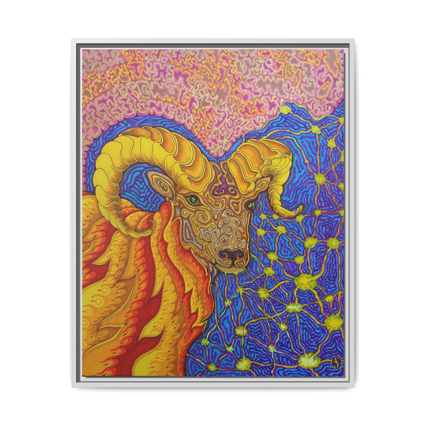 Inflamed - Framed Canvas