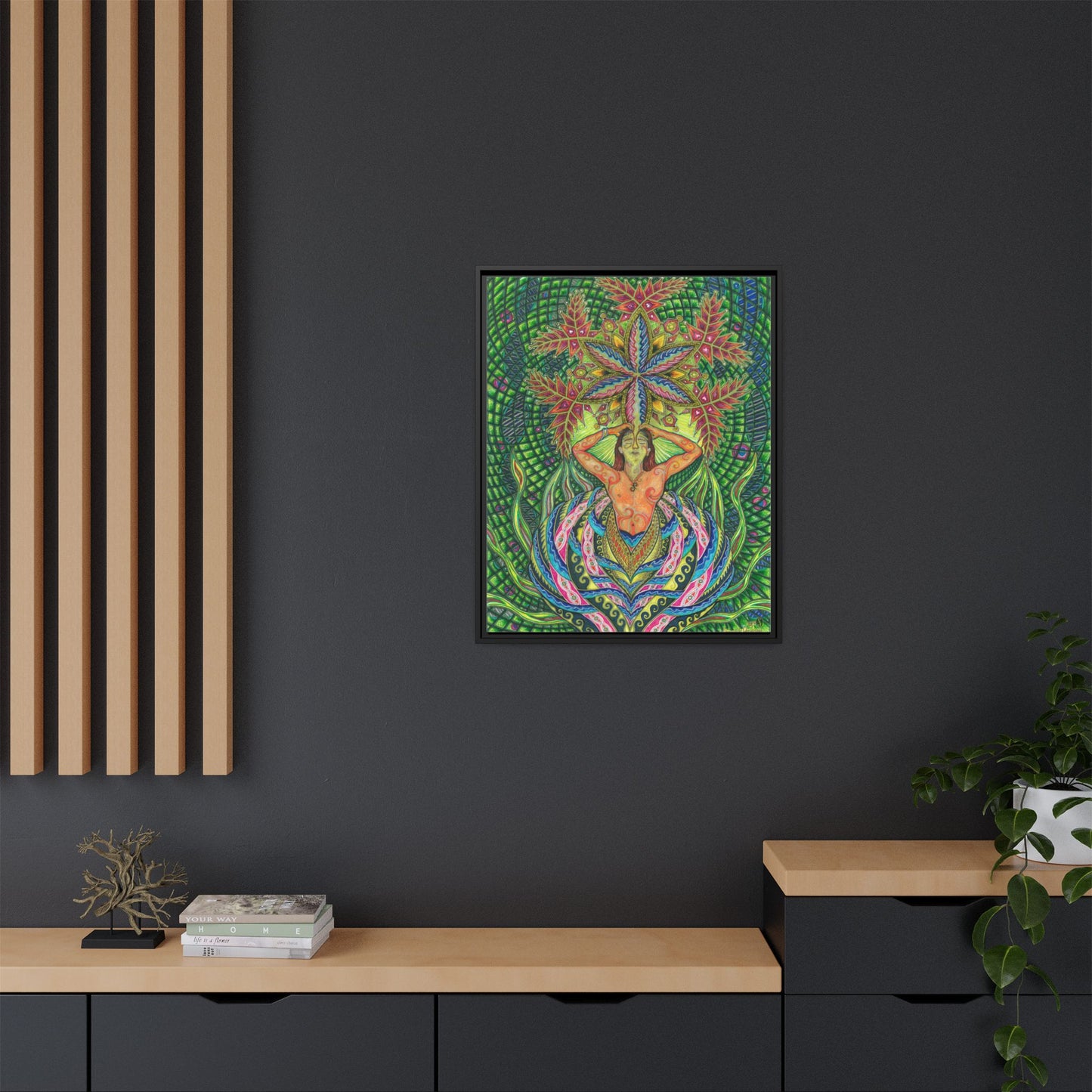 Freeflow of Information- Framed Canvas