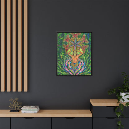 Freeflow of Information- Framed Canvas
