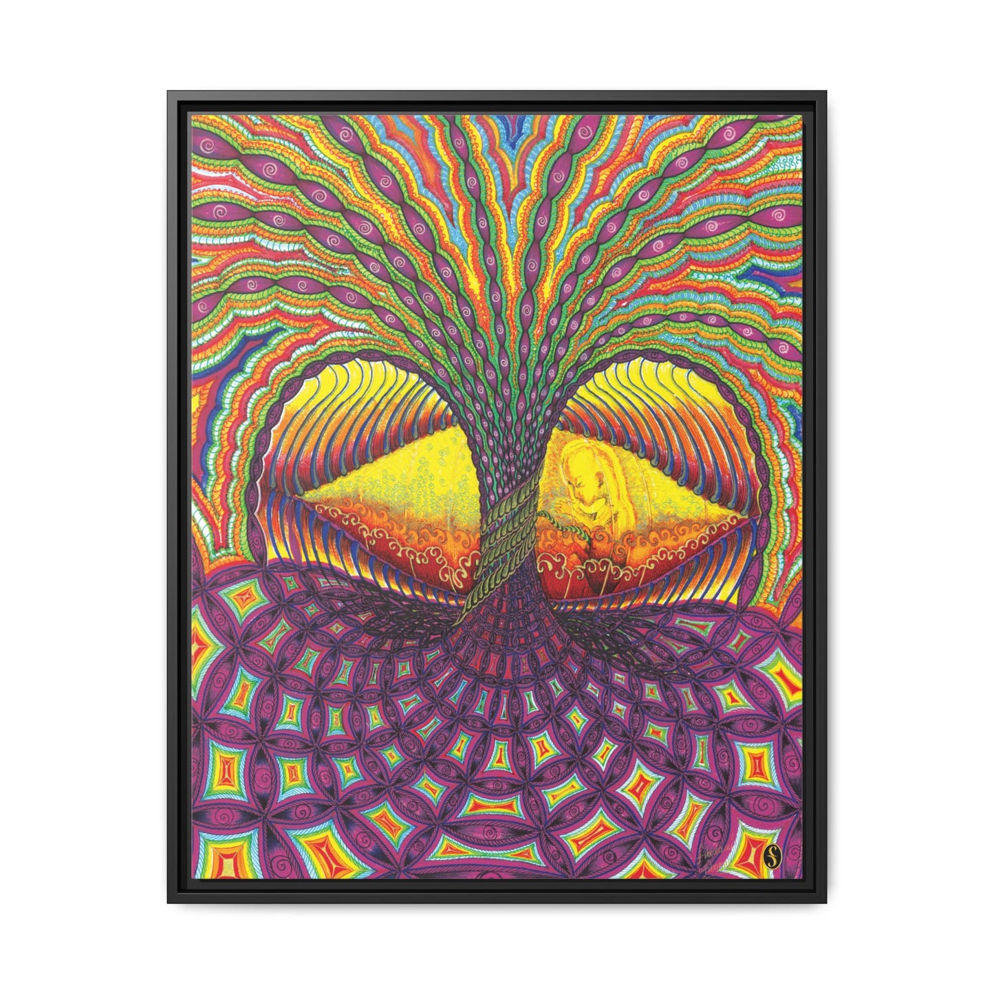 Eye of Torus - Framed Canvas